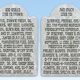 A pair of shout-out tablets handed down by the Lord.